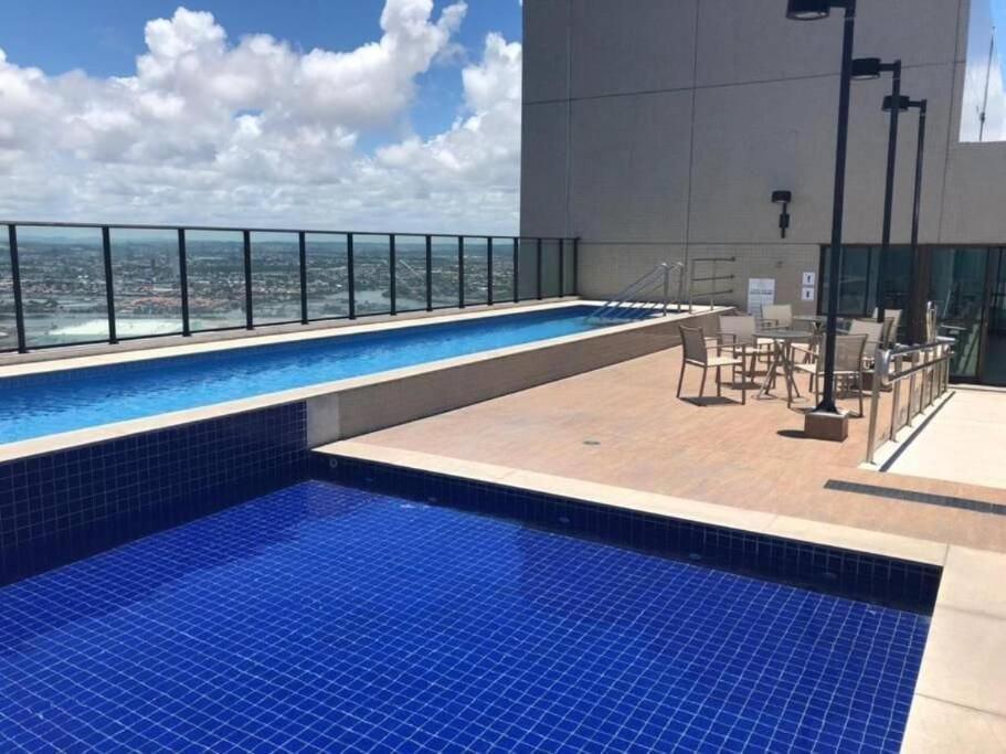 Flat Ao Lado Do Rio Mar No Edf Beach Class Excelsior Por Yolo Recife Exterior photo